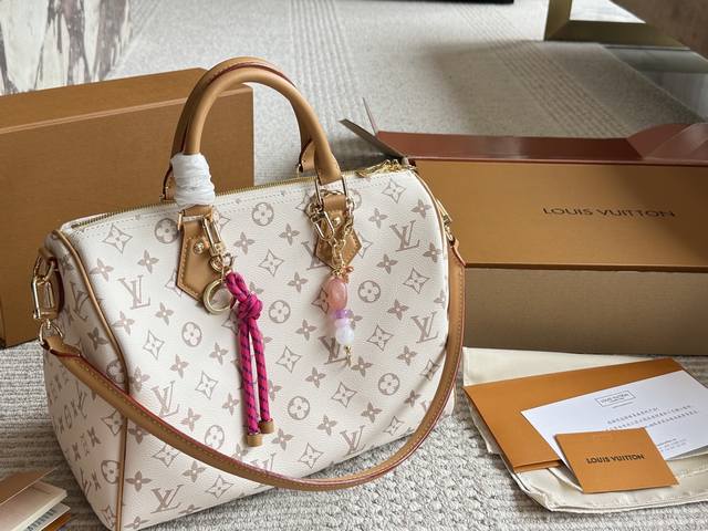 with box 2025 new Size: 30Cm L home Speedy30 replica pillow bag original hardwa