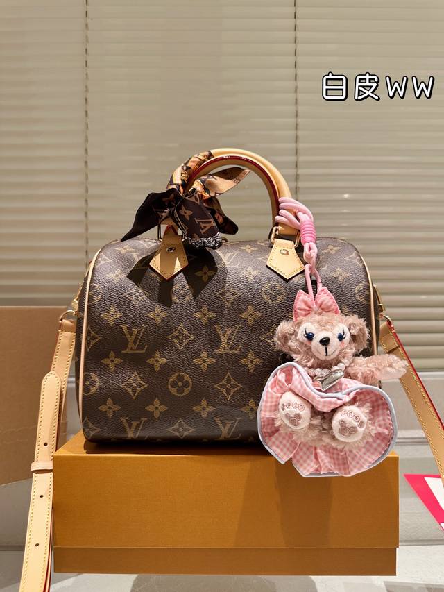 with box Size: 25Cm L home Speedy25 original pillow bag folding search Lv pillo
