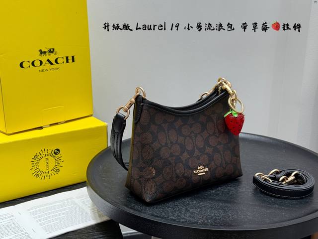 with gift box Upgraded version with strawberry pendant! Coach's new Laurel 19 s
