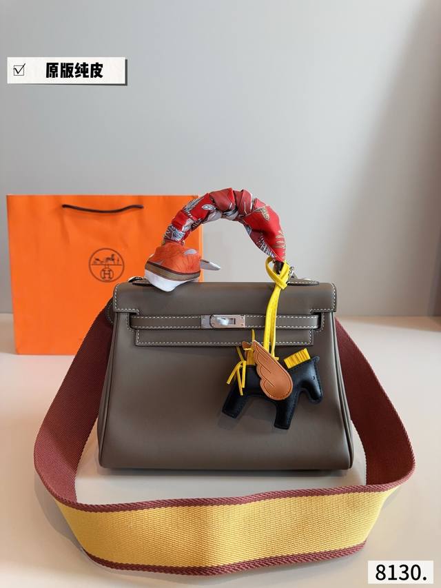 with gift box. Hermes Kelly silver buckle is really so fragrant, it belongs to