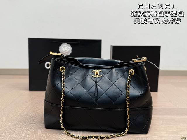 with box Chanel New diamond bag handbag Unparalleled high-end texture Beauty an