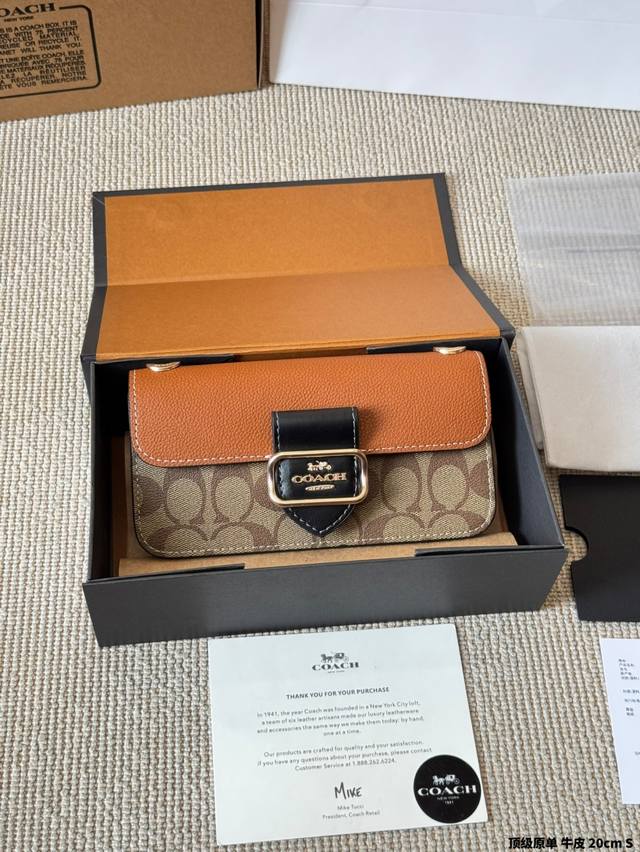Top grade original cowhide Coach Morgan series has a new color scheme~ DDD's po