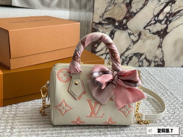 New style with box Size: 20*14Cm L home Ss23 Speedy 20 Let's feel the joy of ch