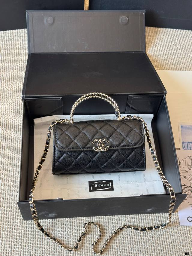 Caviar pattern Chanel 23P handle Kelly bag is absolutely obsessed with me Chane