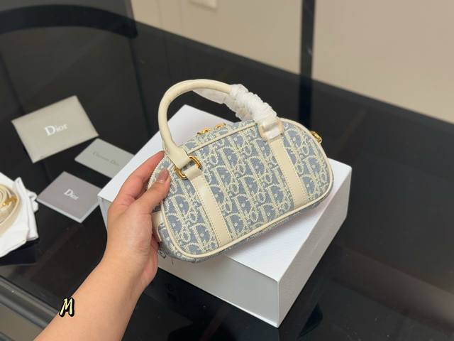 folding box Dior mini bowling bag Vibe small bag Size: 20.12Cm DDD
