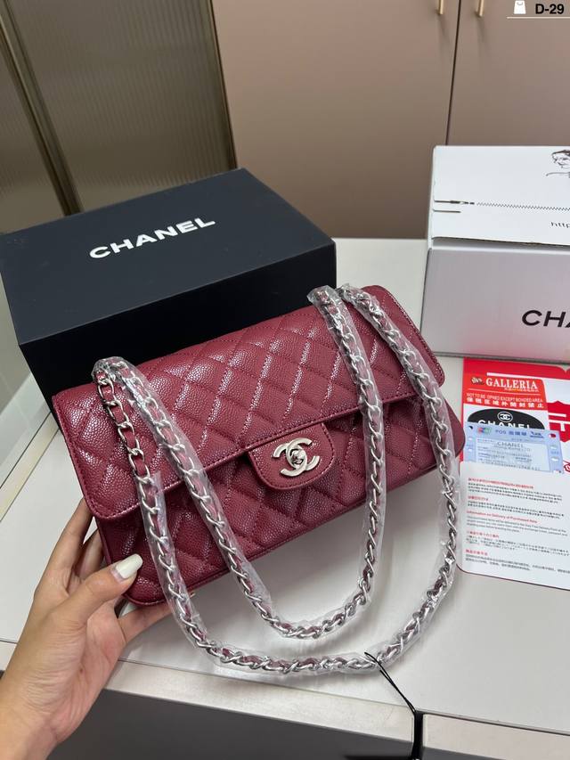 Chanel Chanel chain classic Cf caviar Crossbody and shoulder carry are OK D-29 s