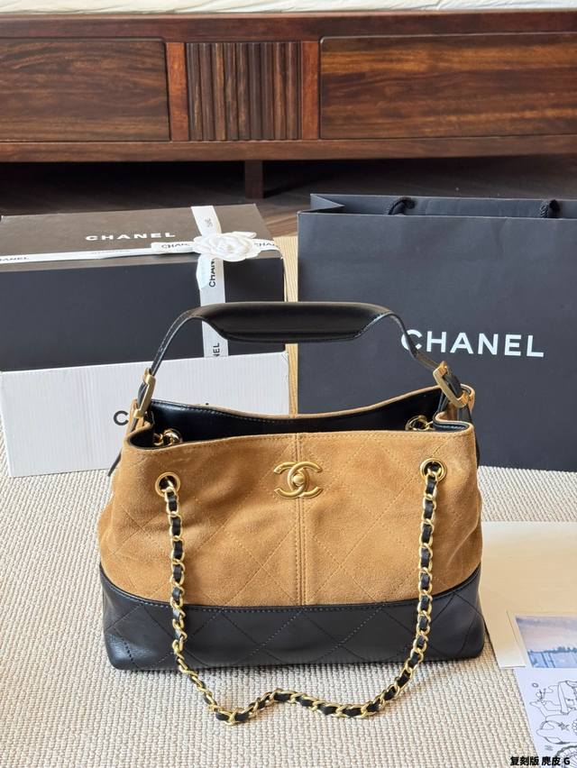 Top original suede High-end Handicraft Bucket Bag The focus of the Handicraft H