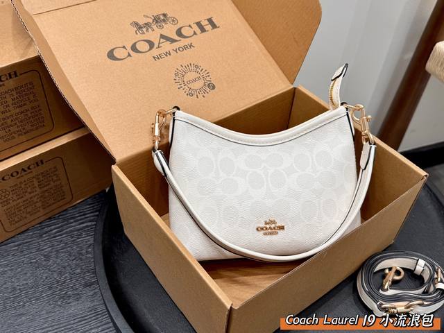 with gift box Upgraded version Coach's new Laurel 19 small wandering wandering