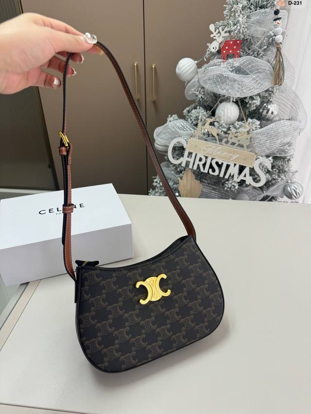 Celine 24Su latest handbag Tilly cowhide version Exquisite and sweet round shape