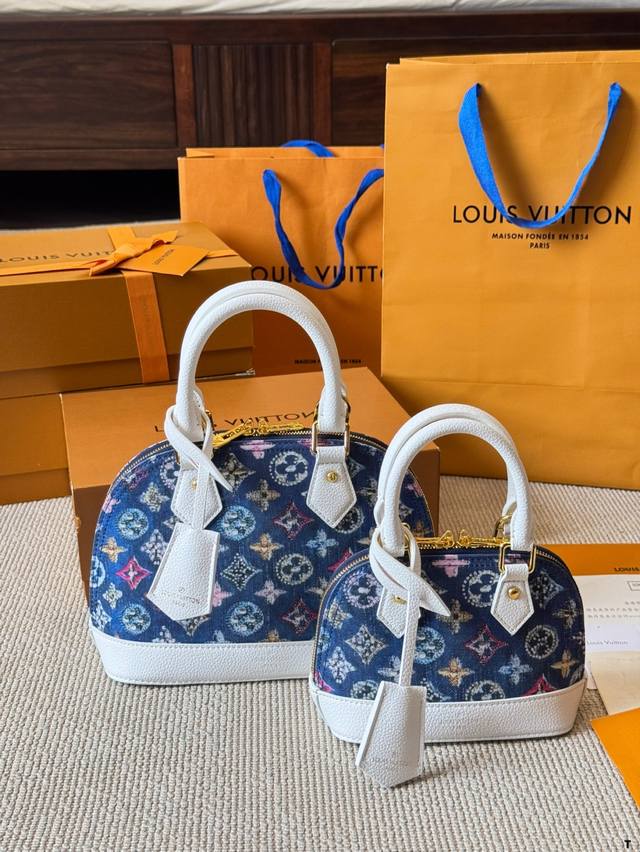 Lv Lv Alma Bb Printed Shell Bag Original High Quality Bag This Retiro handbag is