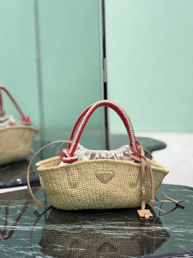 Woven Basket This hand-crocheted bag exudes a sense of freedom and vintage charm