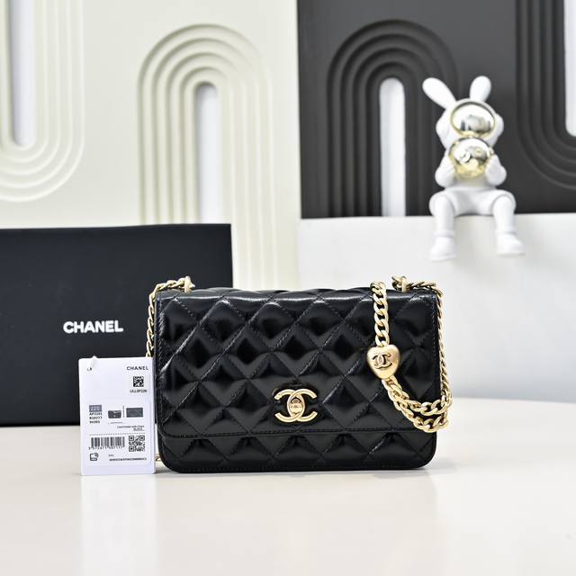 Chanel 24P heart adjustment buckle new sheepskin Woc adjustable chain, suitable