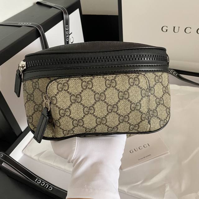 Actual shot Model number: 450946 Brown Size: 23X11.4X7.6Cm Gg new waist bag, ch