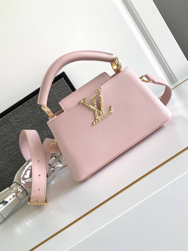Premium original M246721 Pink dynamic chip version leather is Italian A-grade le