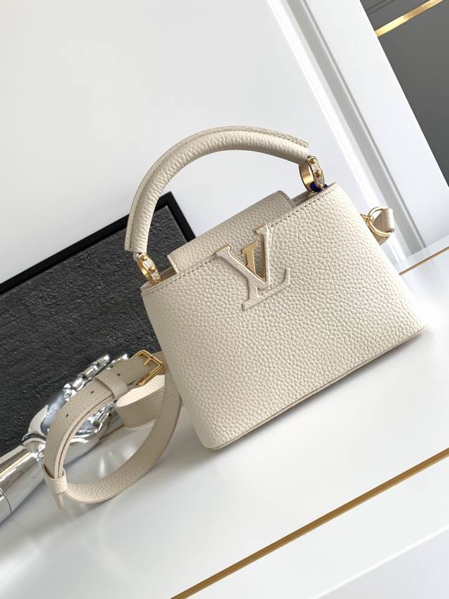 Premium Original M24729 Pearl White Dynamic Chip Edition Leather is Italian A-gr