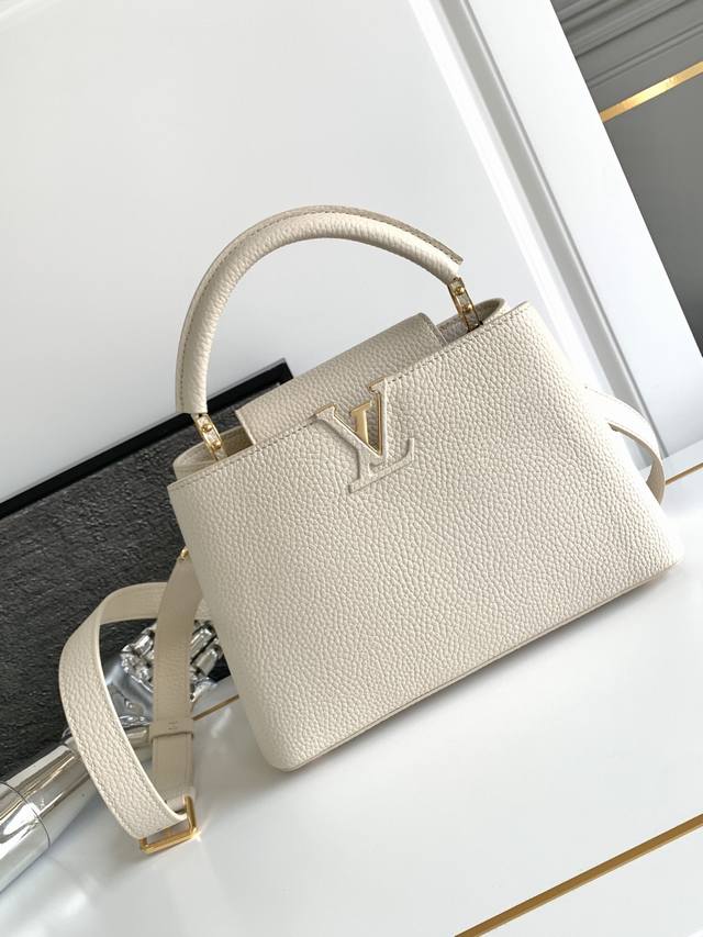 Premium Original M24728 Pearl White Dynamic Chip Edition Leather is Italian A-gr