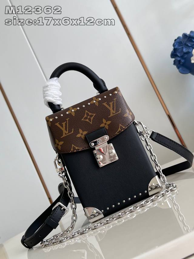 Premium Original M12362 The Lv Vibe family introduces the new Camera Box handbag