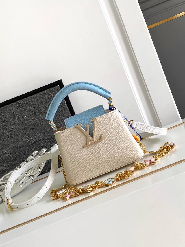 Premium Original M23952 Pearl White Dynamic Chip Edition Leather is Italian A-gr