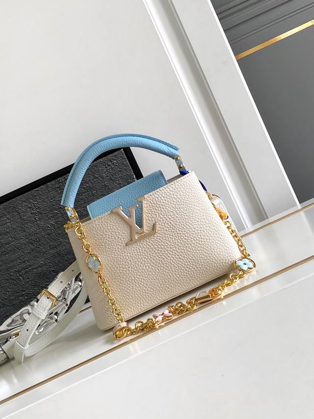 Premium Original M23953 Pearl White Dynamic Chip Edition Leather is Italian A-gr