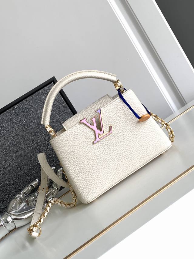 Premium Original M23082 White Dynamic Chip Edition Leather is Italian A-grade le