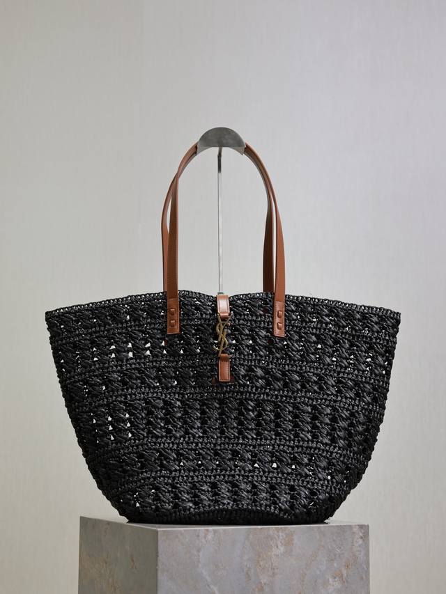 Straw Tote Bag with a Quick-Drop Basket Hollow-Out Straw Tote Bag. Y's exquisite