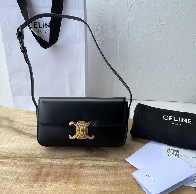 underarm bag top original Triomphe logo cowhide underarm bag size 20X10X4 Cm, Tp
