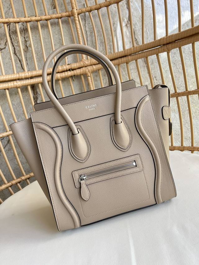 30cm diamond-patterned CELINE Smiley Face bag, a classic in original cowhide lea