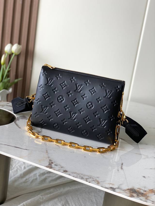 top-grade original semi-steel 163C chip M21260, black full leather embossed with