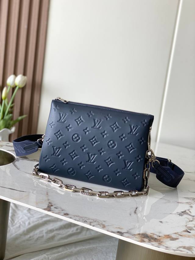 Premium Original Semi-Steel 163C Chip M21282 Dark Blue Full Leather Embossed Sil
