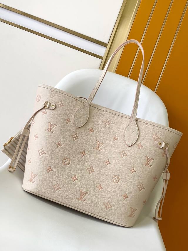 Top Original Dynamic 163 63 Chip Neverfull Mm Medium Handbag M14285 Cream Aprico