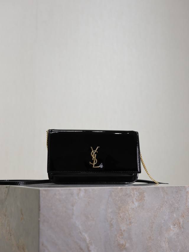 Black Patent Leather Monogram Phone Holder Mini Bag - With the incredibly popula