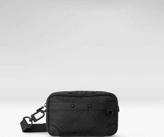 top-tier original M82544 black embossed leather mini men's business bag collecti