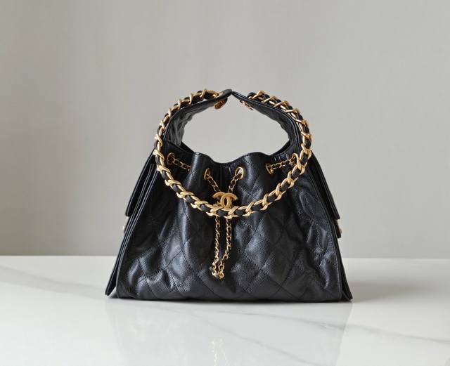 Authentic brand new arrival Early Spring Hippie Shopping Bag Small Black Counter