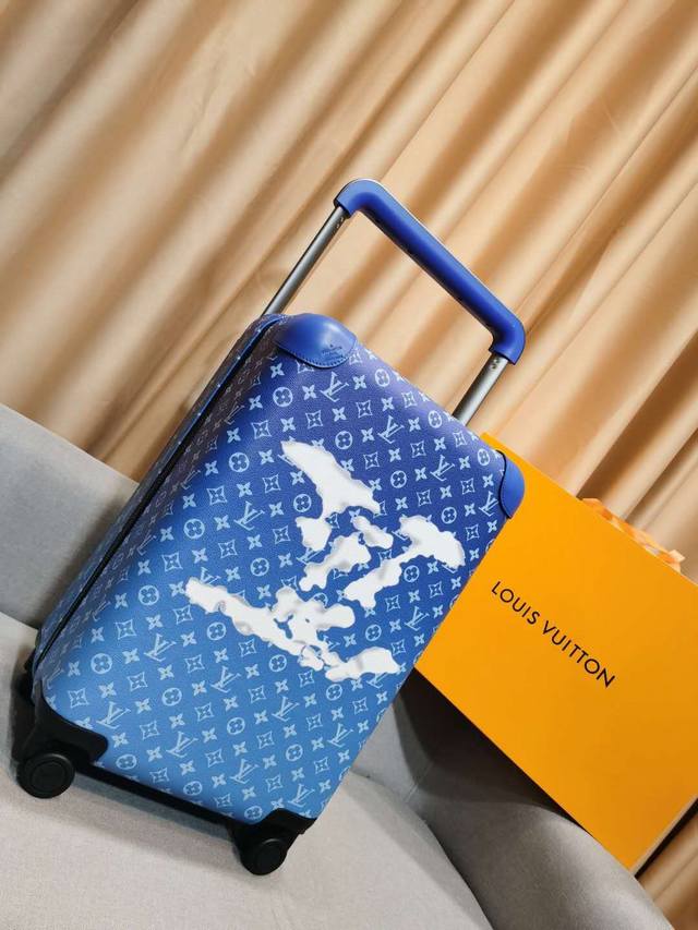 LV trolley case, high-end, with color-changing leather, customs lock, universal