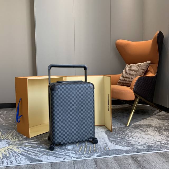 Lv Donkey Trolley Suitcase Lv Trolley 55cm Horizon Four-Wheel Trolley Case, 55cm