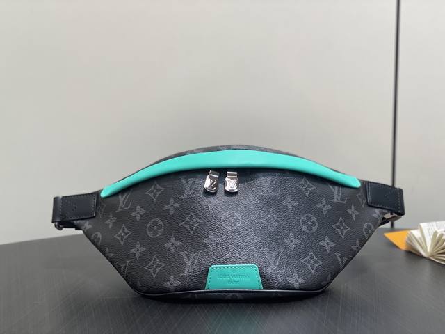 Original M25924 Black Floral Green Men's Bag, Chest Bag, and Waist Bag. This sea