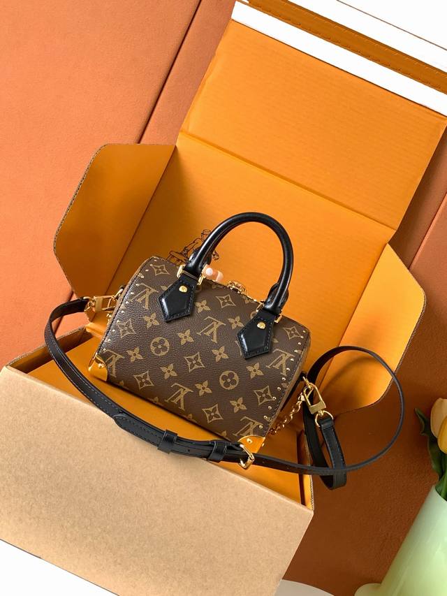 Super All-Steel Mb Chip Edition Original Leather Speedy Trunk Handbag Model: M13