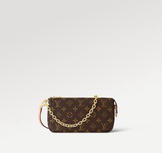 M82766 Premium Original Pochette Accessoires Handbag features a classic design i