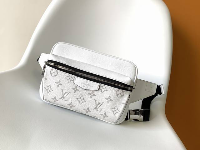 Premium Original M30247 White Limited Edition Outdoor Waist Bag blends Monogram