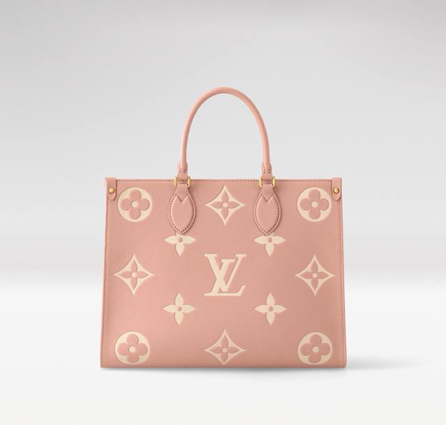 Premium Original Onthego Medium Handbags M45494 Apricot Print, 45495 Black Print