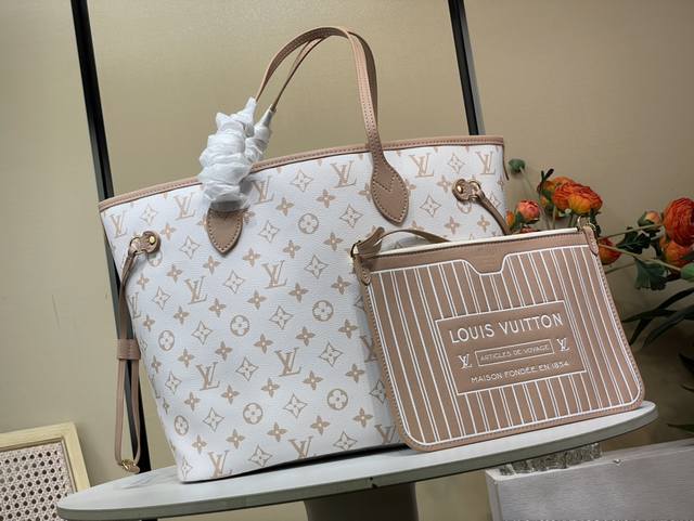 Top original replica exclusive real shot Sac Neverfull Inside Out Mm M25665 Whit