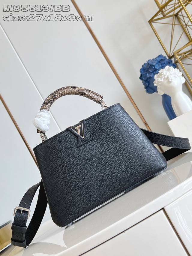 Factory Price P Premium Original M85513 Black Small Size This Capucines Bb handb