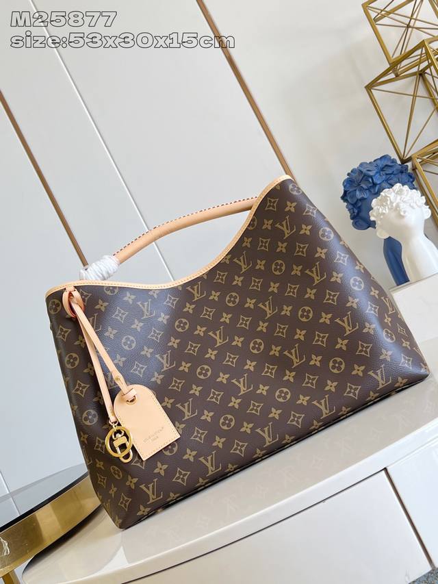 Factory Price P Top Original M25877 Damier Azur handbag is made of soft Monogram