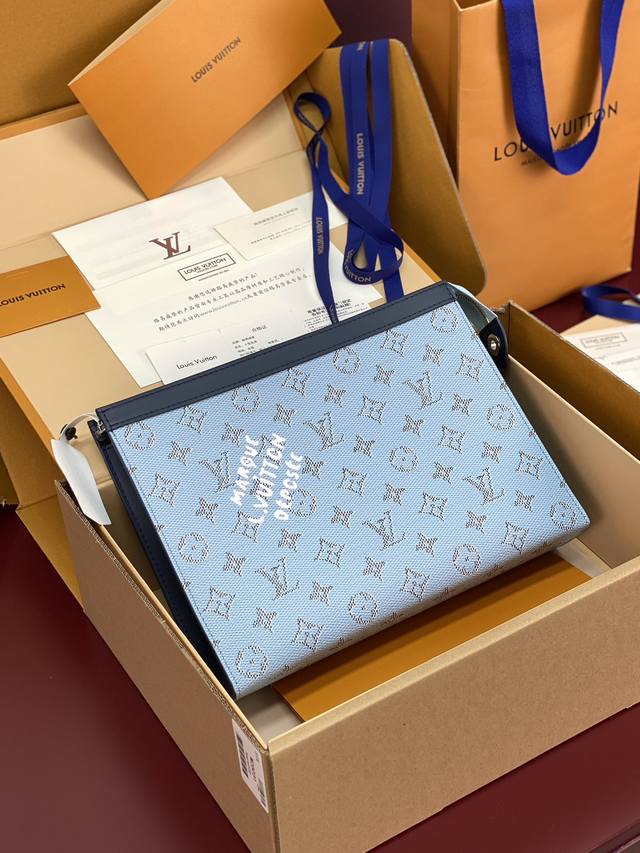 Factory Price P Upgraded Version M61692 Blue Stripes! Chip Edition! Monogram Her