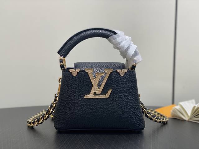 Factory Price P Top Original M48865 Black Diamond Crown Leather Cap Na Ying Styl