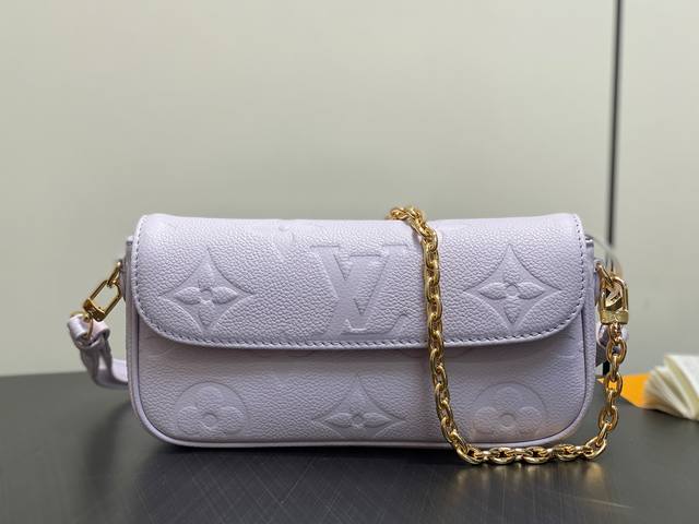 Factory Price P Top-grade original M25714 purple M82210 full leather chain under
