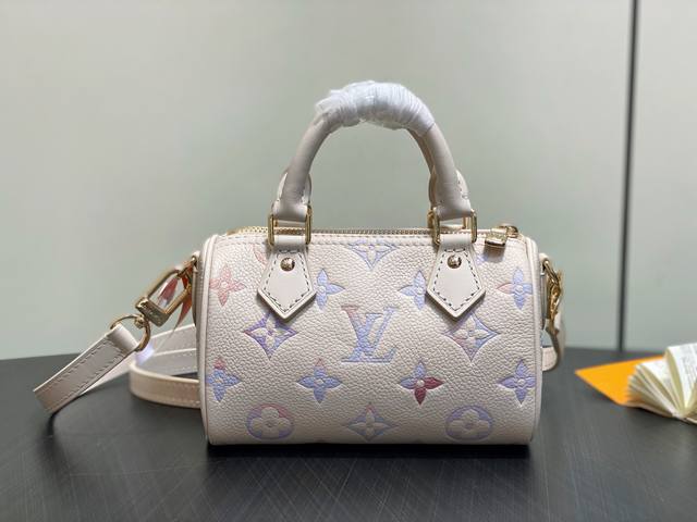 Factory Price P Premium Original M25591 Beige Gradient Leather Speedy Pillow Bag