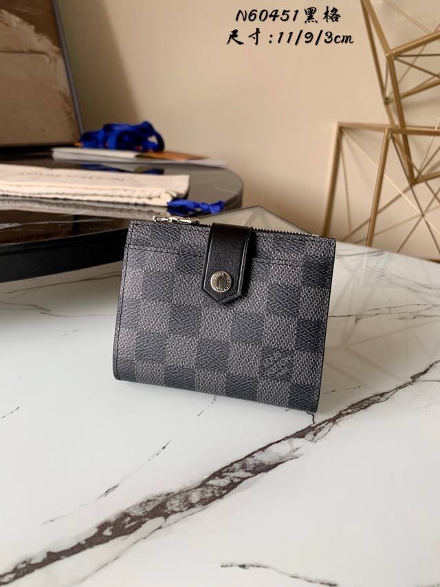 Factory Price P Chip Version N60451 Black Grid New Men's Wallet This new Multipl