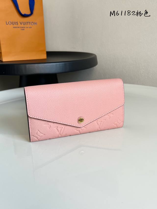 Factory Price P M61182 Pink This envelope-style Sarah wallet features a delicate