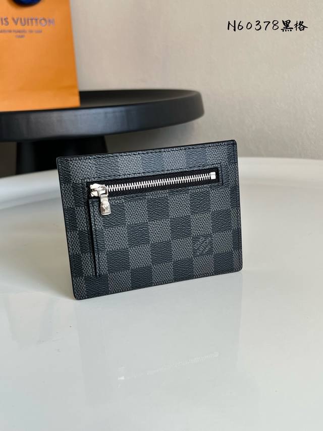 Factory Price P Chip Version N60378 Black Grid The new ID card holder features a